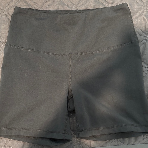 Women's Gray High-Waisted Shorts - Picture 1 of 4